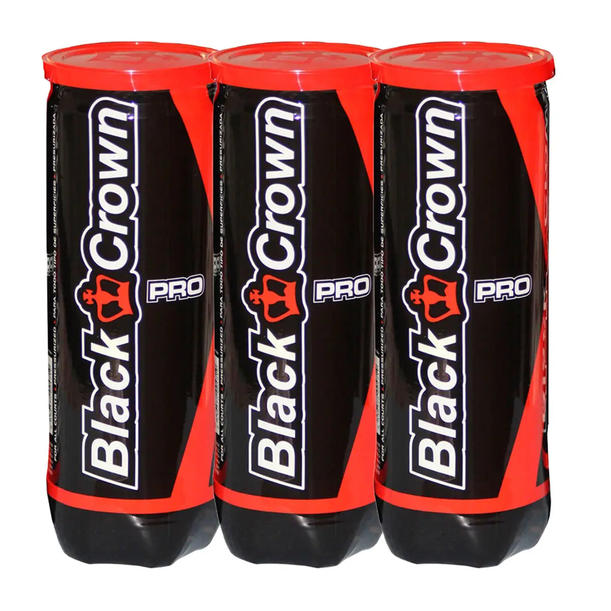 TRIPACK DE BOTES DE 3 BOLAS BLACK CROWN PRO