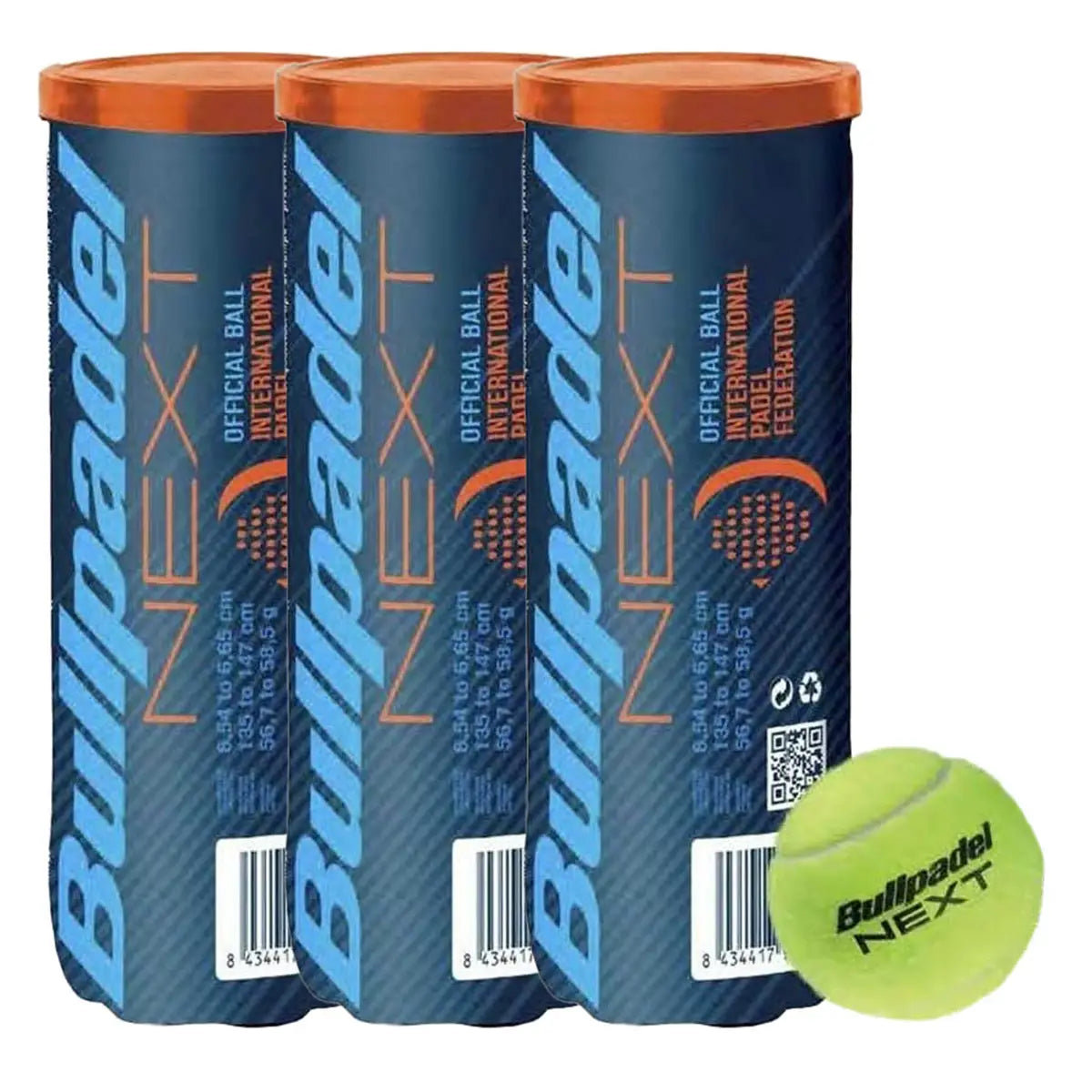 TRIPACK DE BOTES DE 3 BOLAS BULLPADEL FIP NEXT